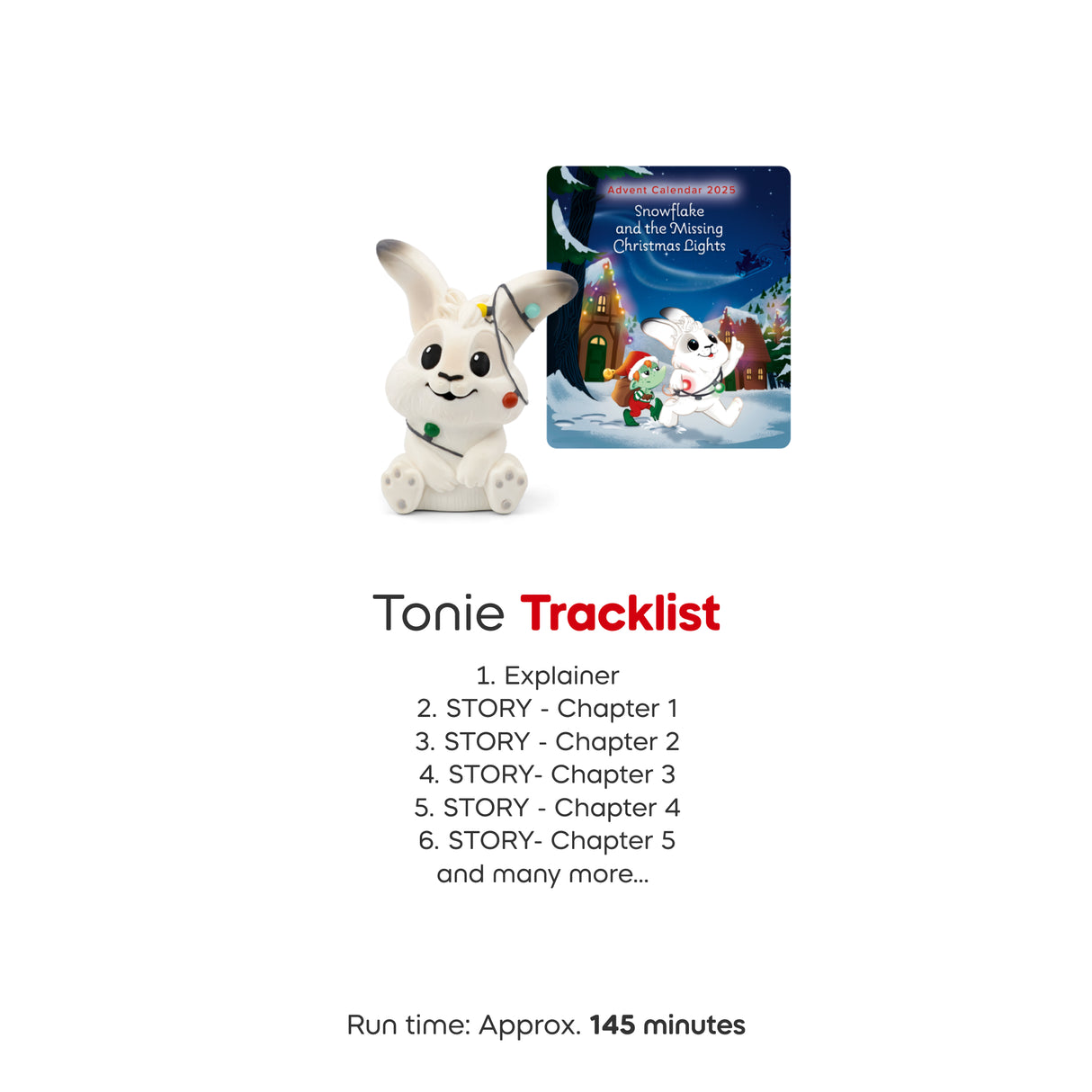 Advent Calendar 2025 Snowflake and the Missing Christmas Lights Audio Classic Tonie Character