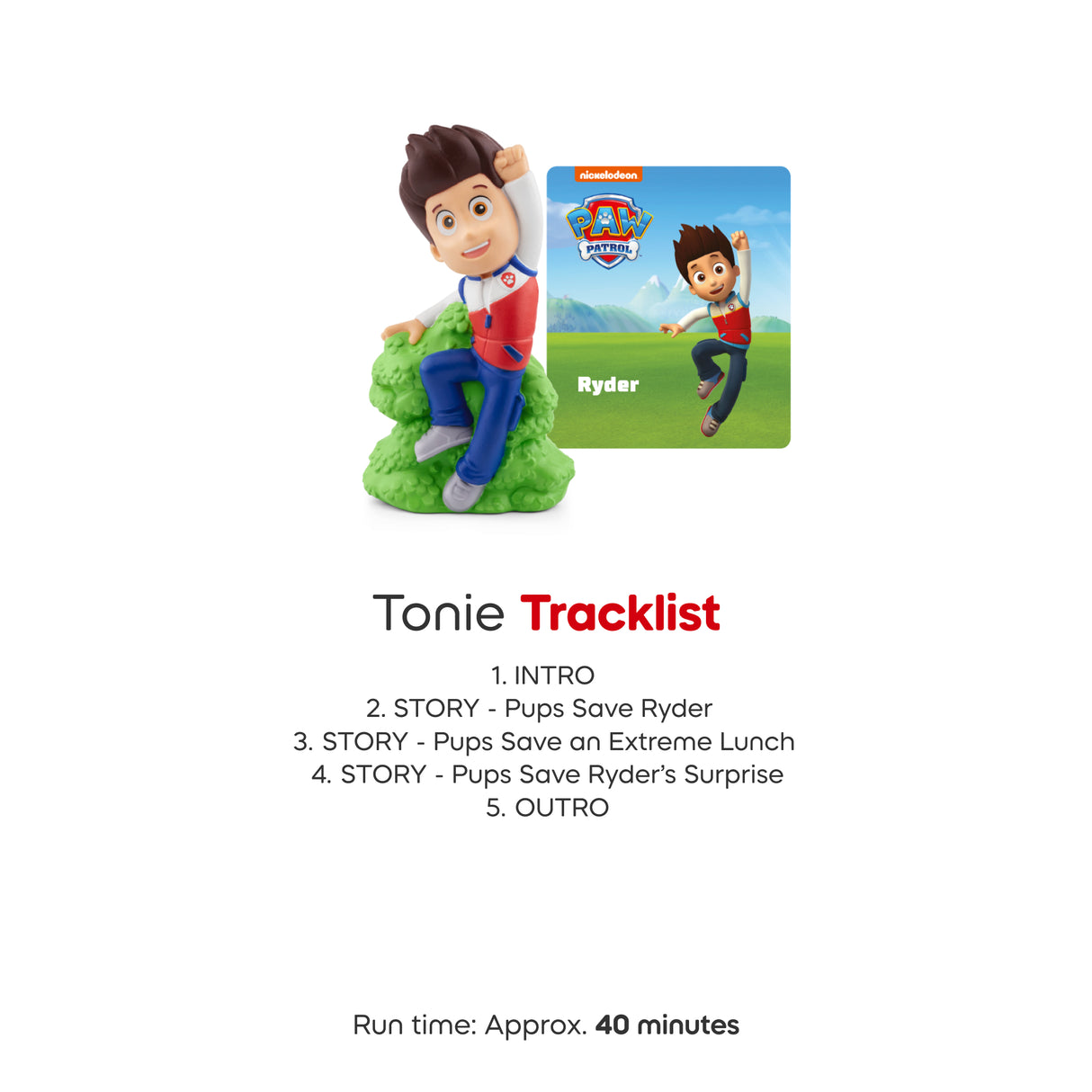 Paw Patrol Ryder Audio Classic Tonie Character