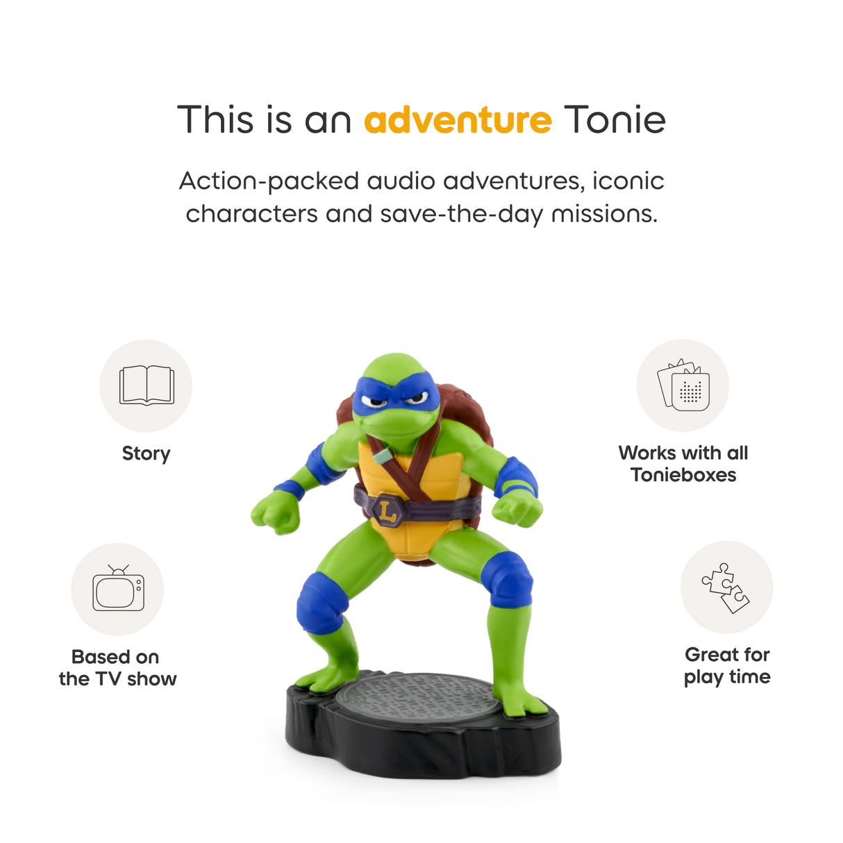 Tonies Audio Character - Tales of TMNT: Leonardo Audio Classic Tonie Character