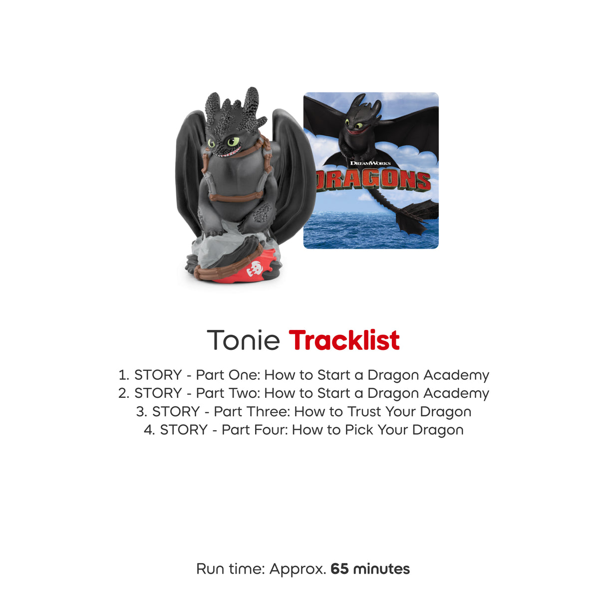 Tonies Audio Character - How to Train Your Dragon: Toothless Audio Classic Tonie Character