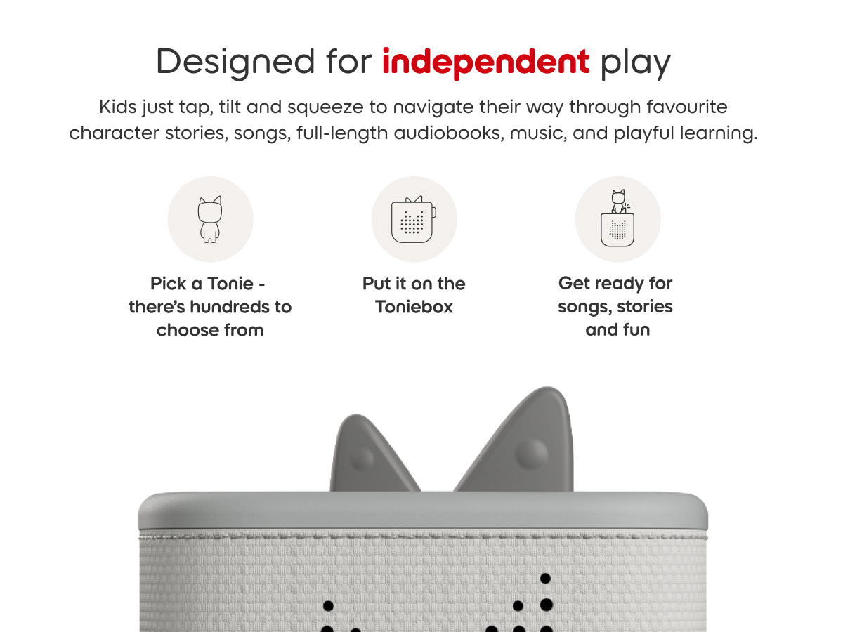Toniebox 2 Moon Grey Starter Set Creative Tonie Rubie UK