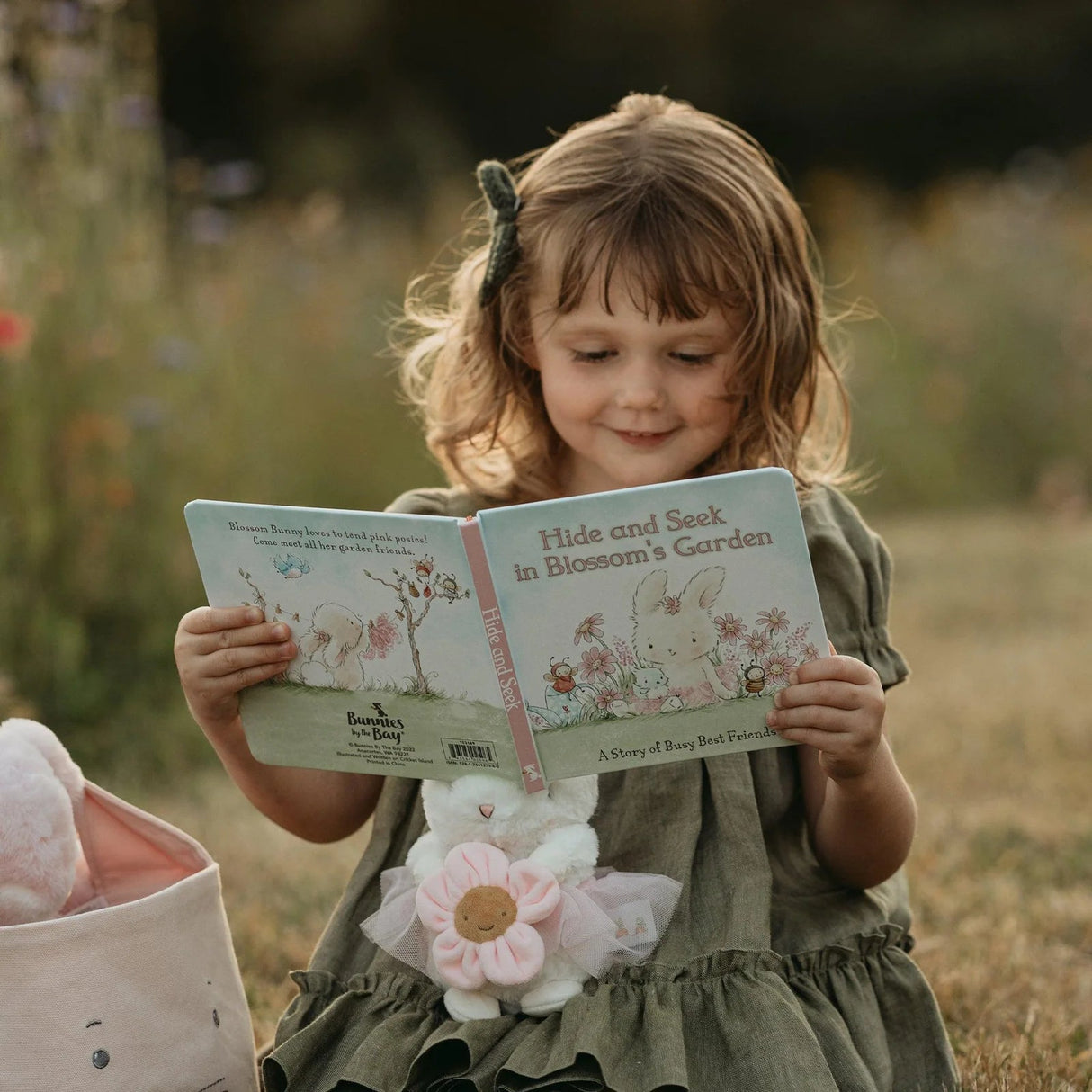 Bunnies by the Bay 'Hide and Seek in Blossom's Garden' Padded Book - Little Whispers