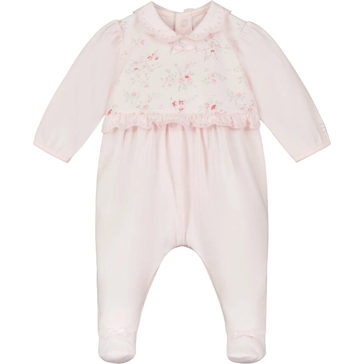 Emile Rose Fleur Floral Print Girls Babygrow - Little Whispers