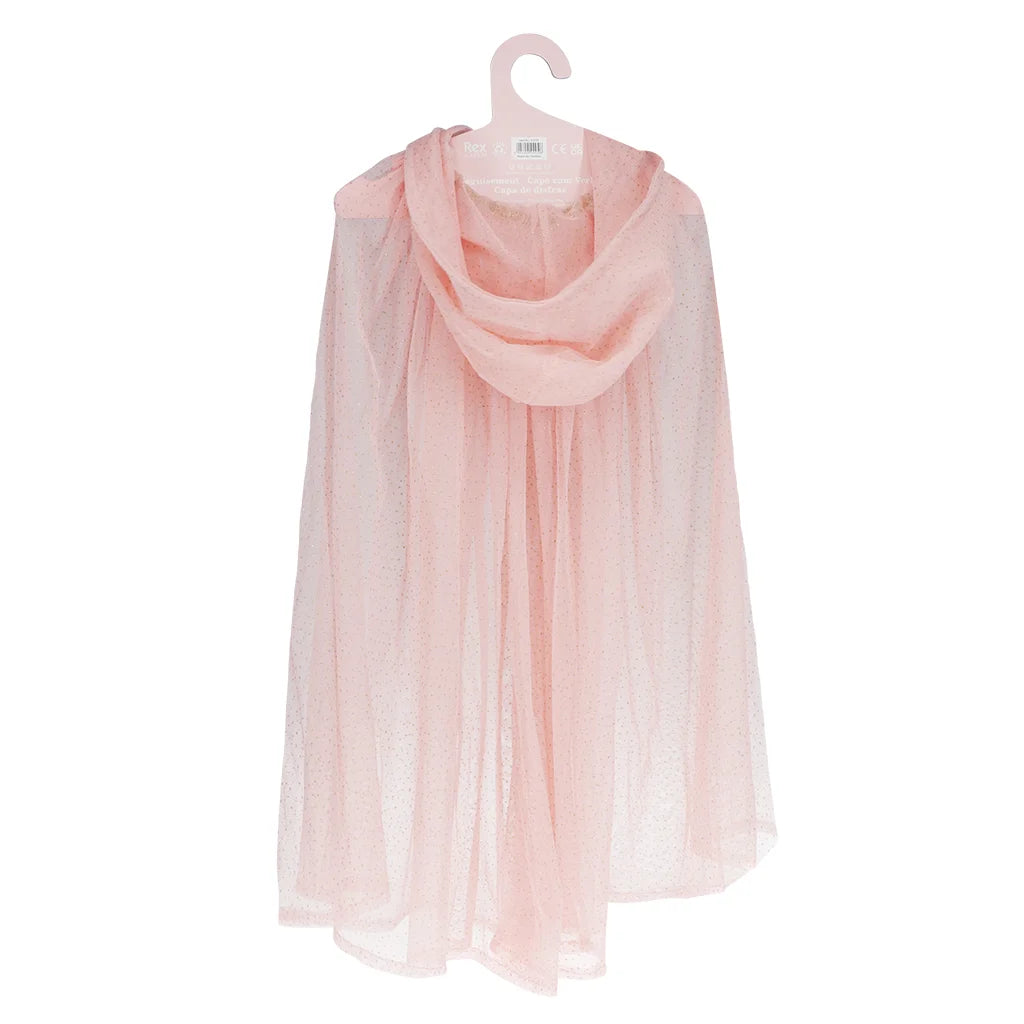 Children's glitter cape - Light pink