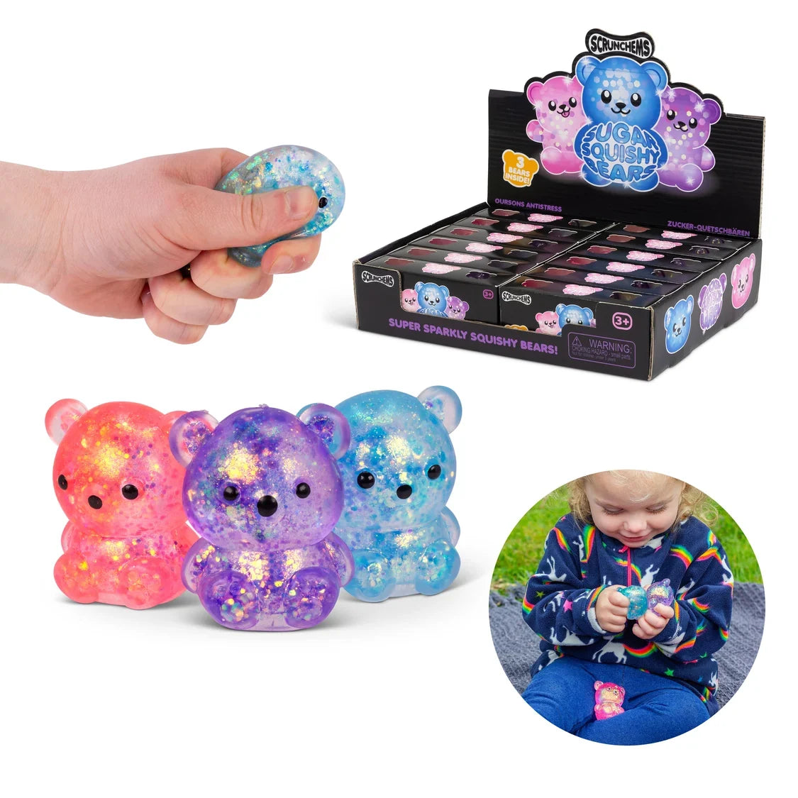 Scrunchems 3 Pack Sugar Bears