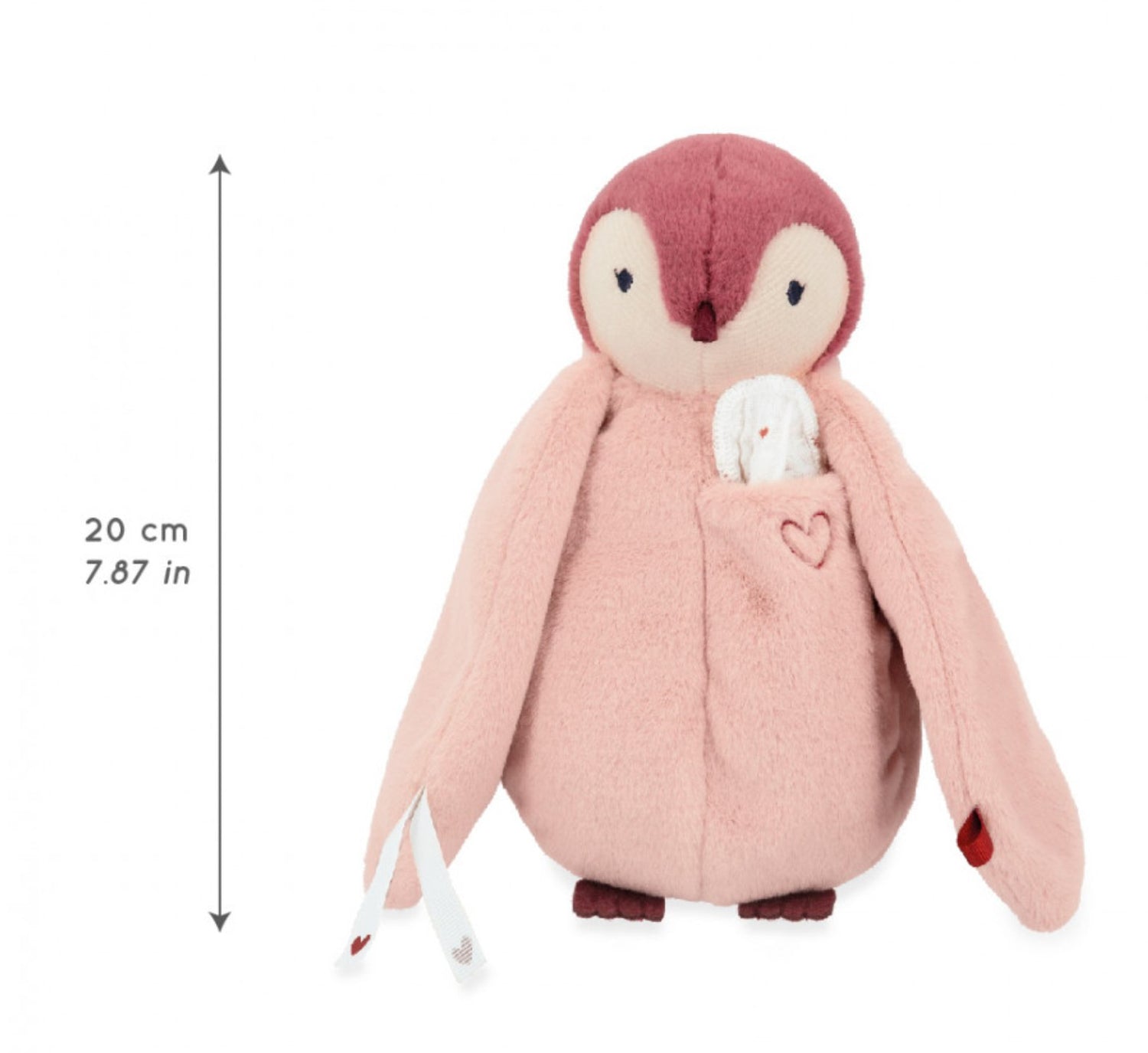 Kaloo Kissing Plush Penguin Pink - Little Whispers