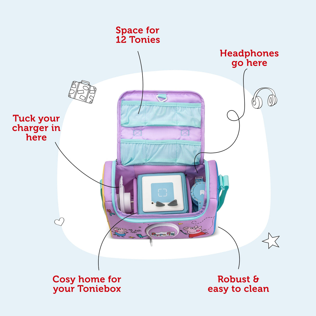 PRE - ORDER - Tonies Listen & Play Bag - Peppa Pig - Little Whispers