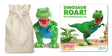 Dinosaur Roar Story Sack with Aurora TRex - Little Whispers