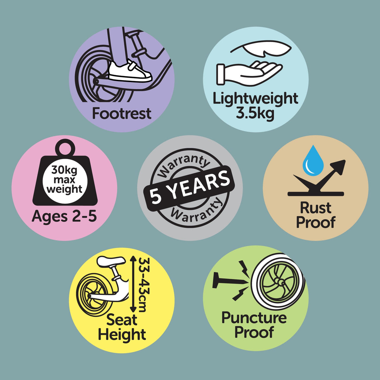 Whizz Balance Bike - Green Bike (Direct Shipping) - Little Whispers