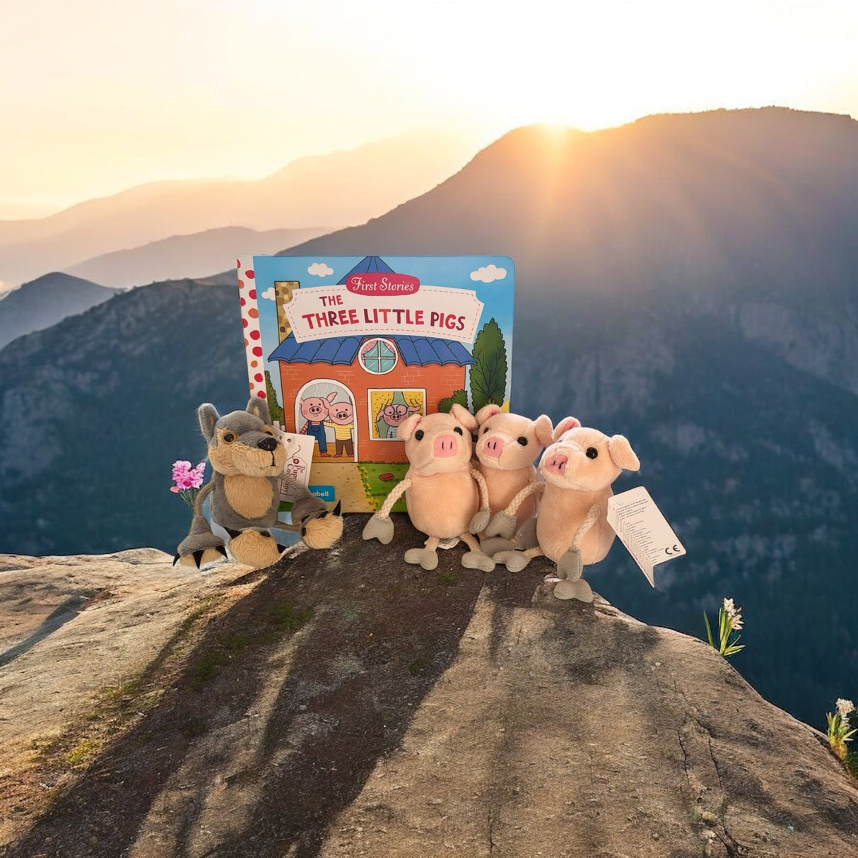 Three Little Pigs and Wolf Story Sack - Little Whispers