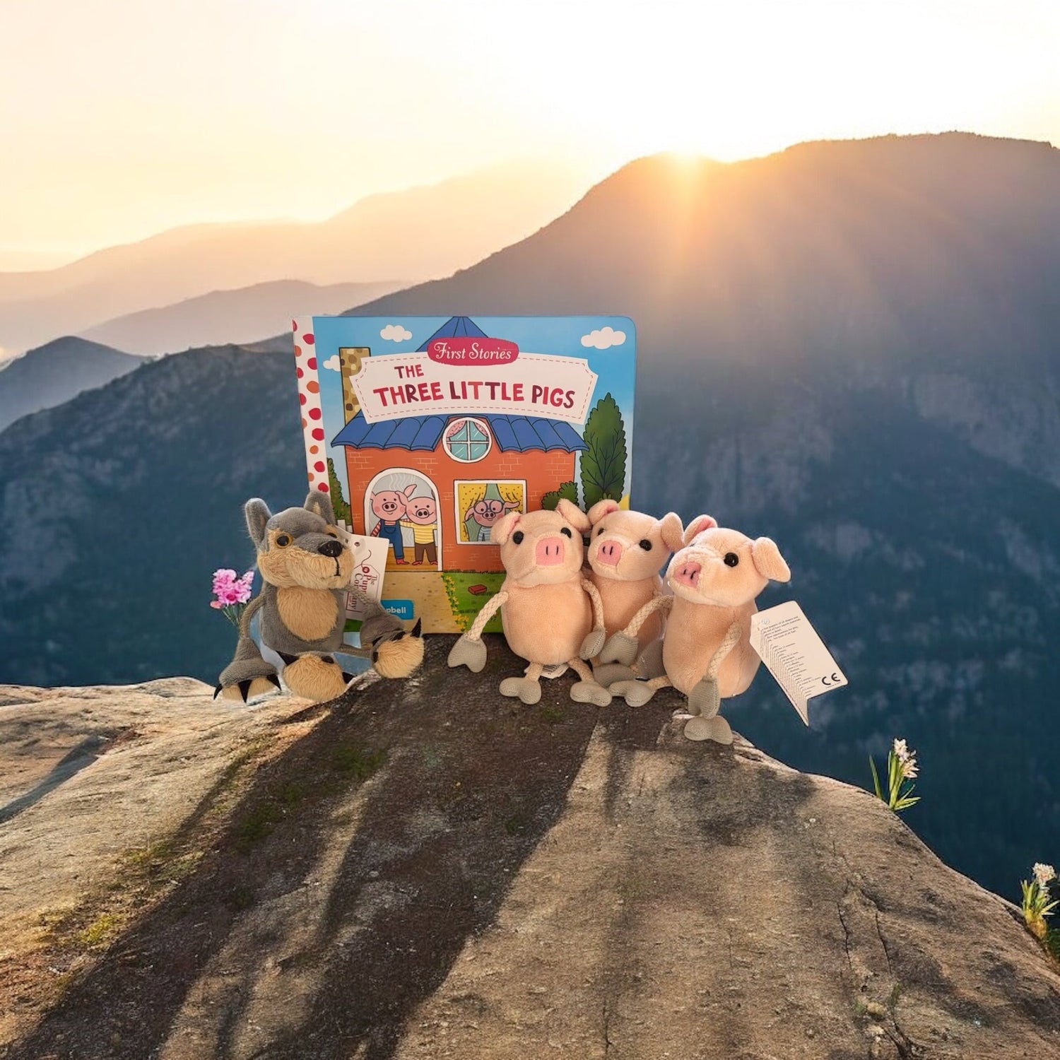 Three Little Pigs and Wolf Story Sack - Little Whispers