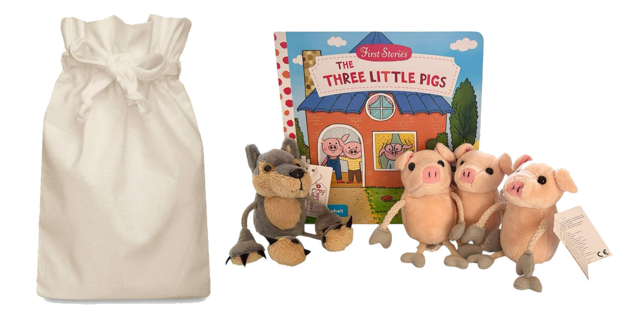 Three Little Pigs and Wolf Story Sack