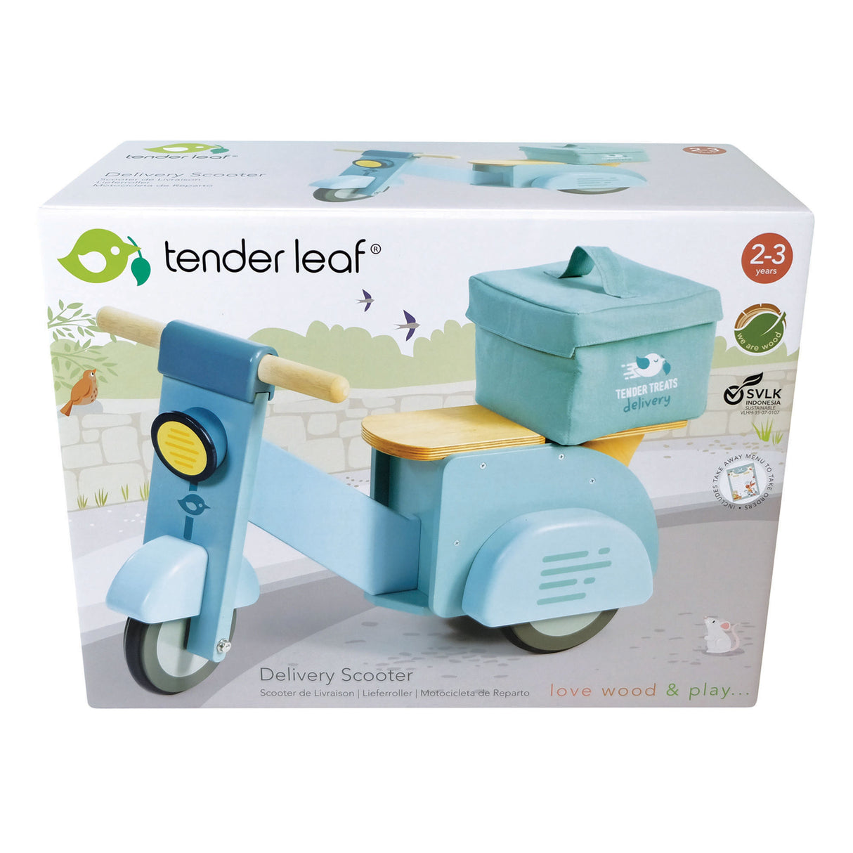 Tender Leaf Delivery Scooter - Blue (Direct Shipping)