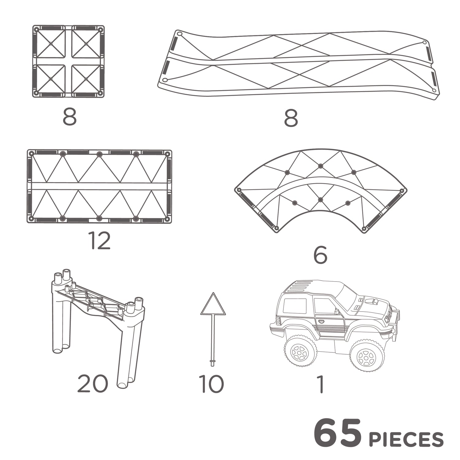CleverClixx Race Track Intense 65 Pieces