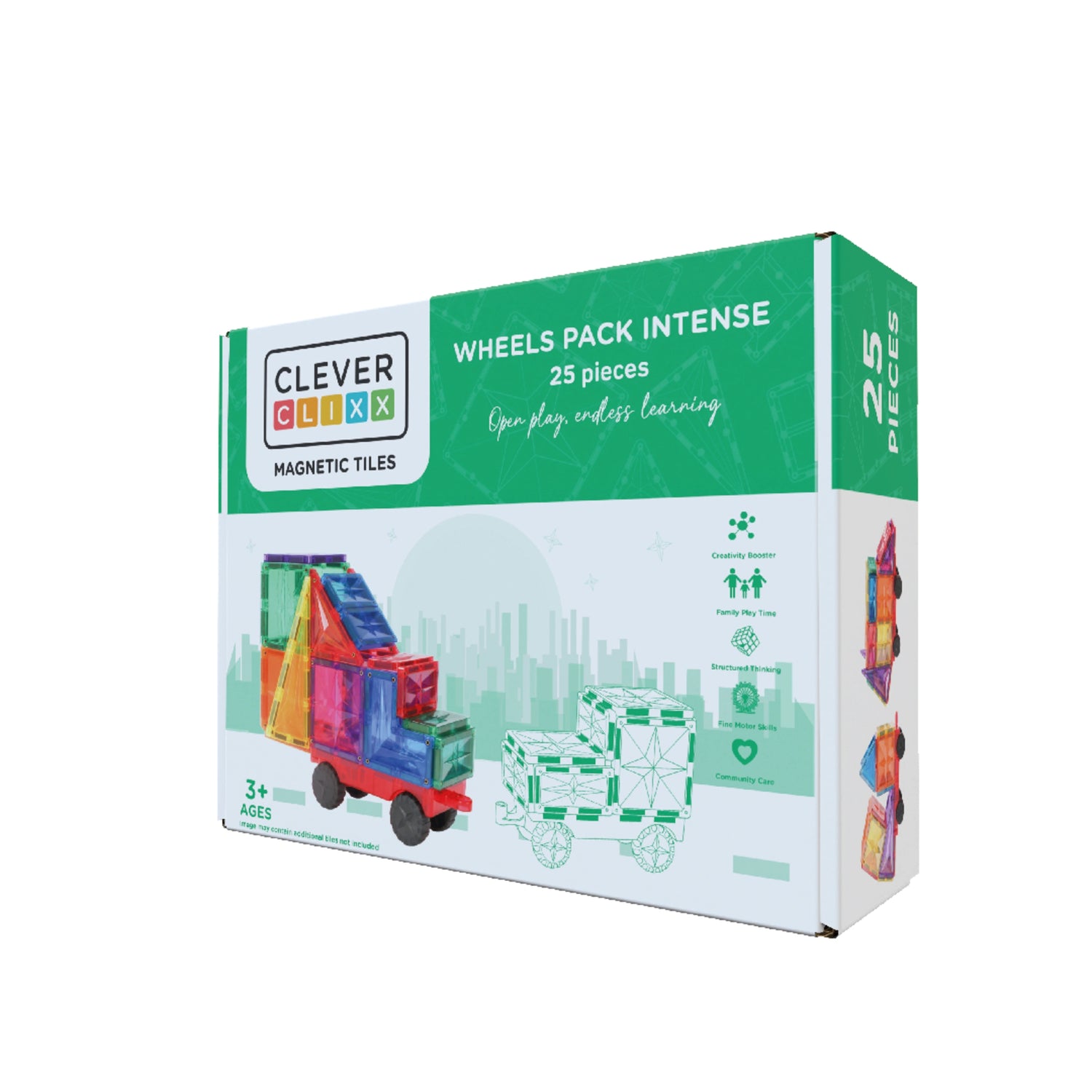 CleverClixx Wheels Pack Intense 25 Pieces