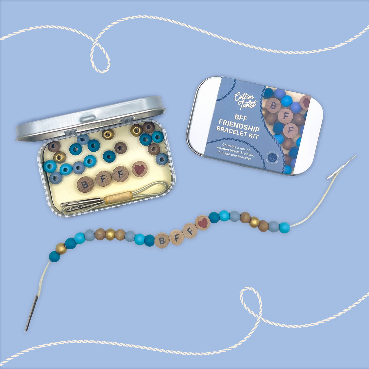 Beaded BFF Friendship Bracelet Gift Kit: RAINBOW BFF | Little Whispers