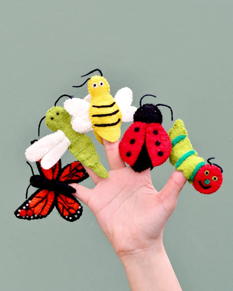 Tara's Treasures Insects and Bugs - Finger Puppet Set