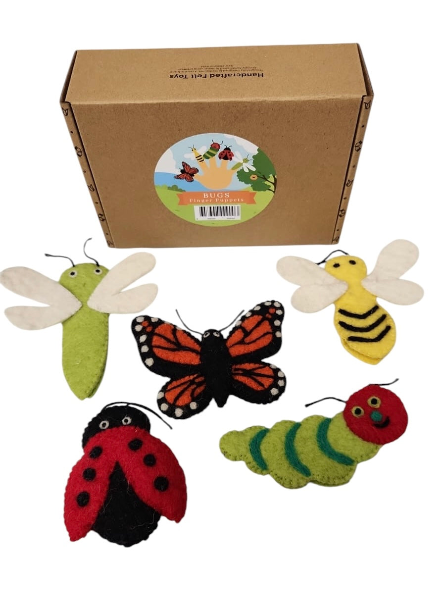 Tara Treasures Insects and Bugs - Finger Puppet Set