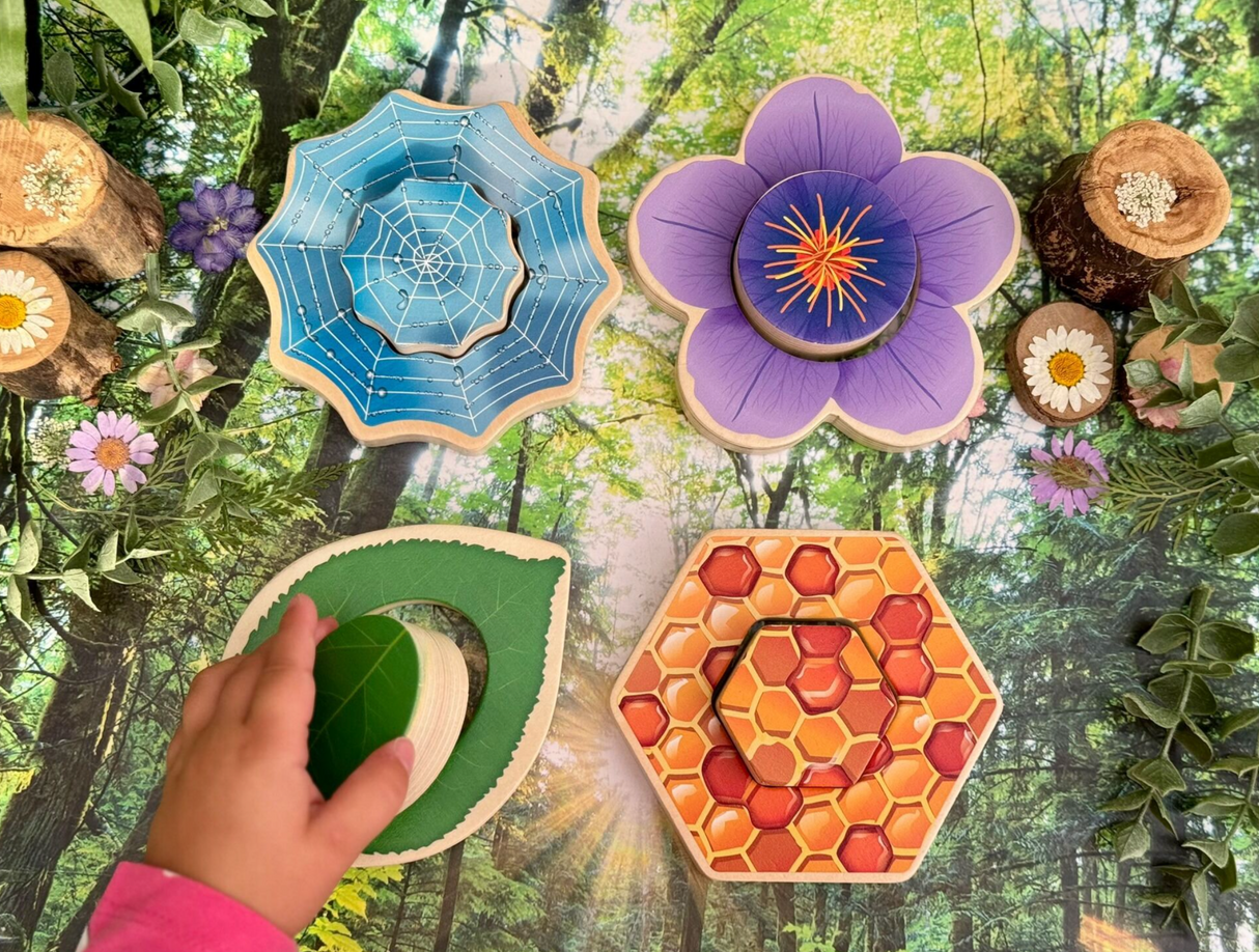 Yellow Door Who's Hiding? Garden Bugs Other side of shapes