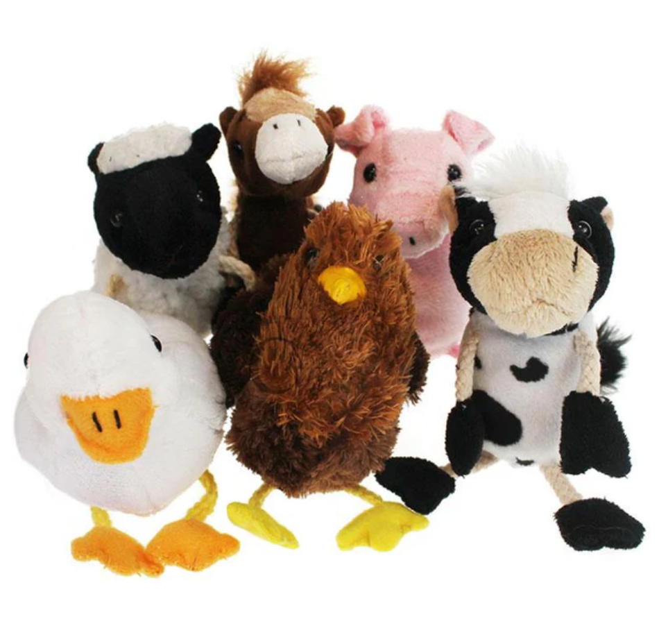 Farmyard Story Sack with Cloth Book and Finger Puppets