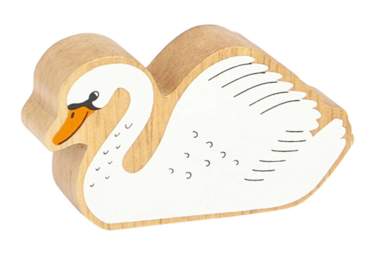 Lanka Kade Painted Wooden Swan
