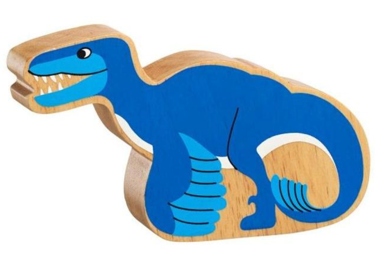 Lanka Kade Blue Wooden Utahraptor