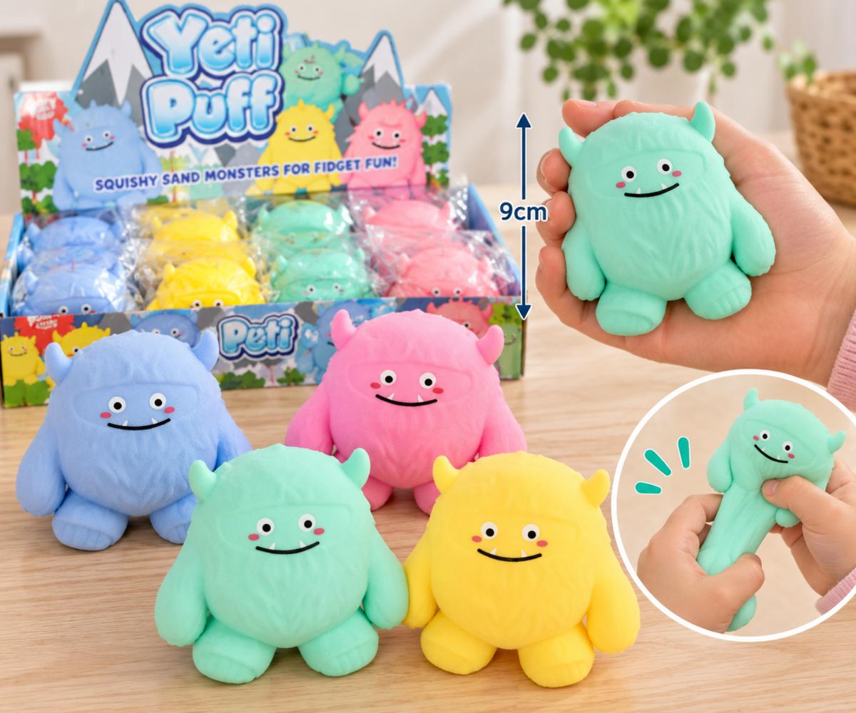 Squishy Sand Sensory Yeti Monster 9cm