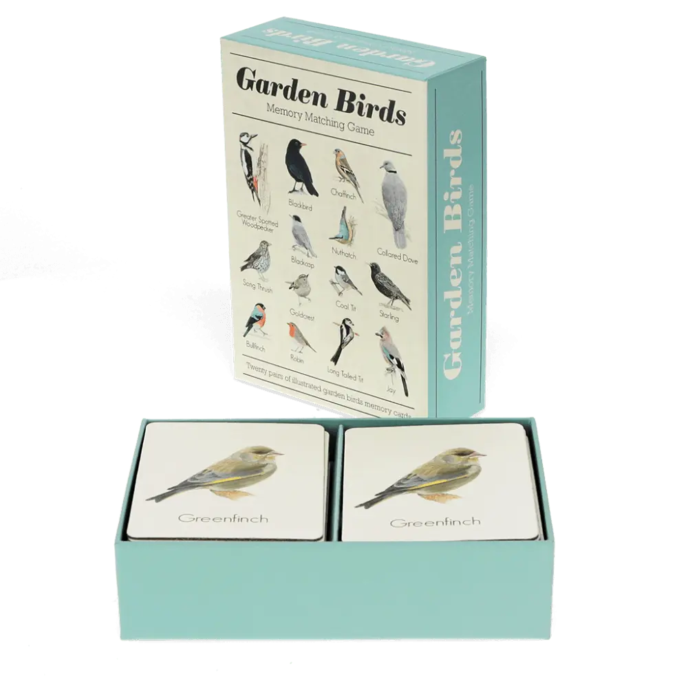 Garden Bird Cards Memory Game