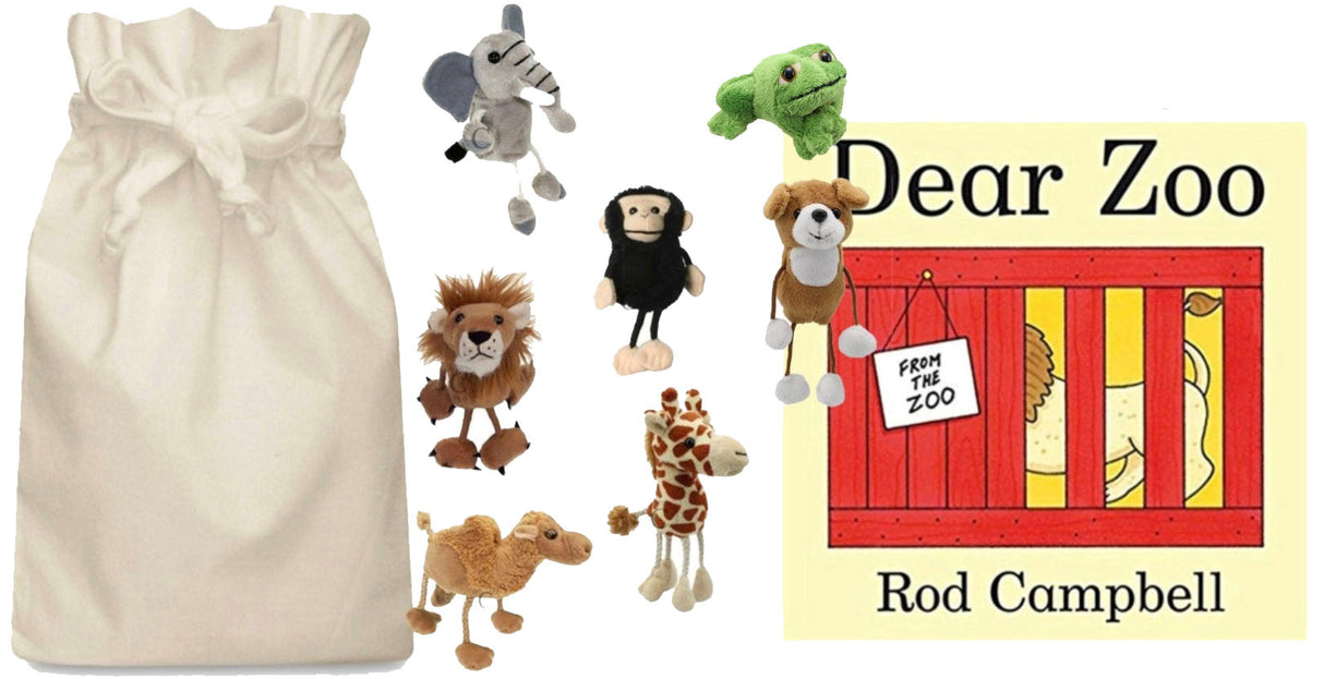 Dear Zoo Story Sack with Puppet Company Finger Puppets