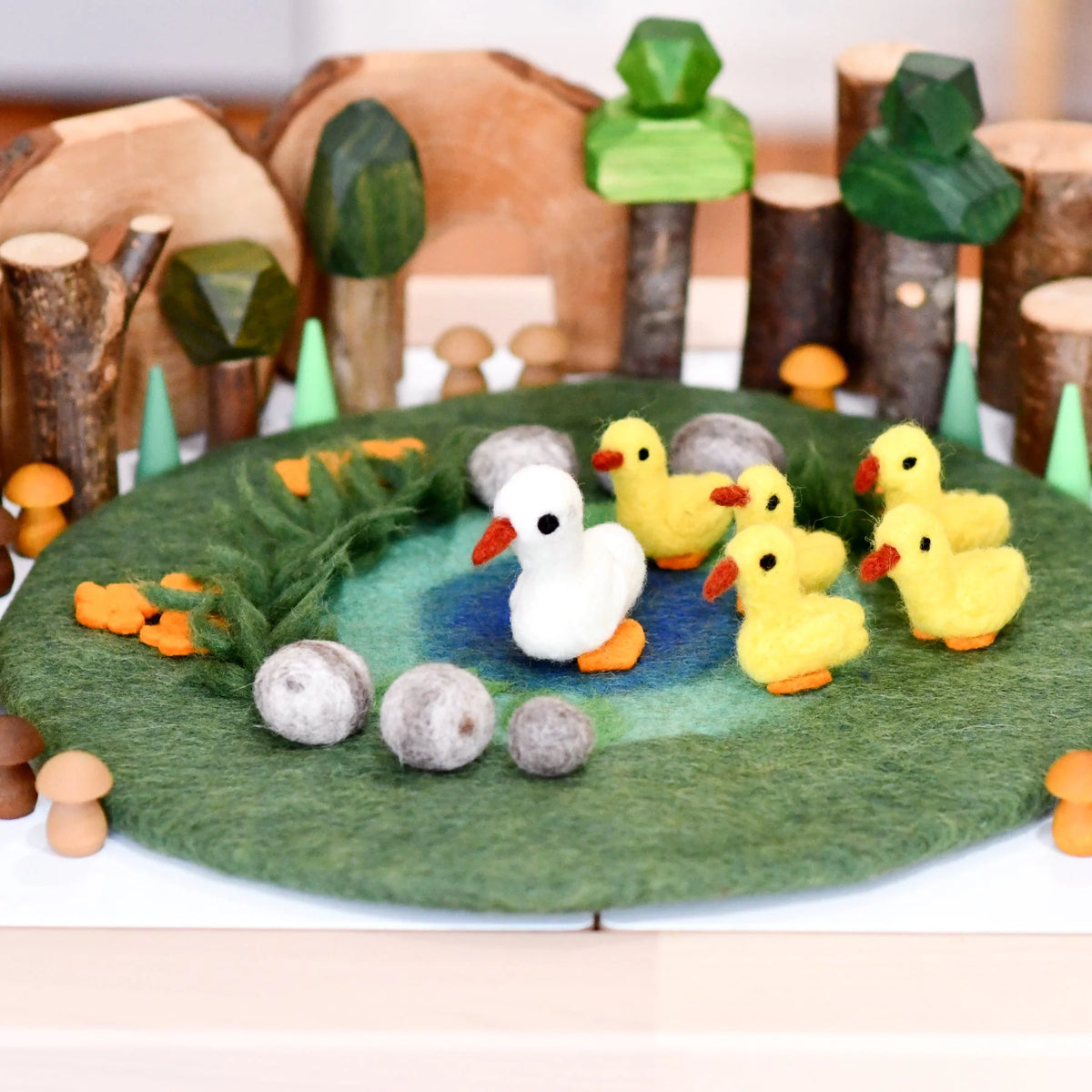 Tara's Treasures Duck Pond with 6 Ducks Play Mat Playscape