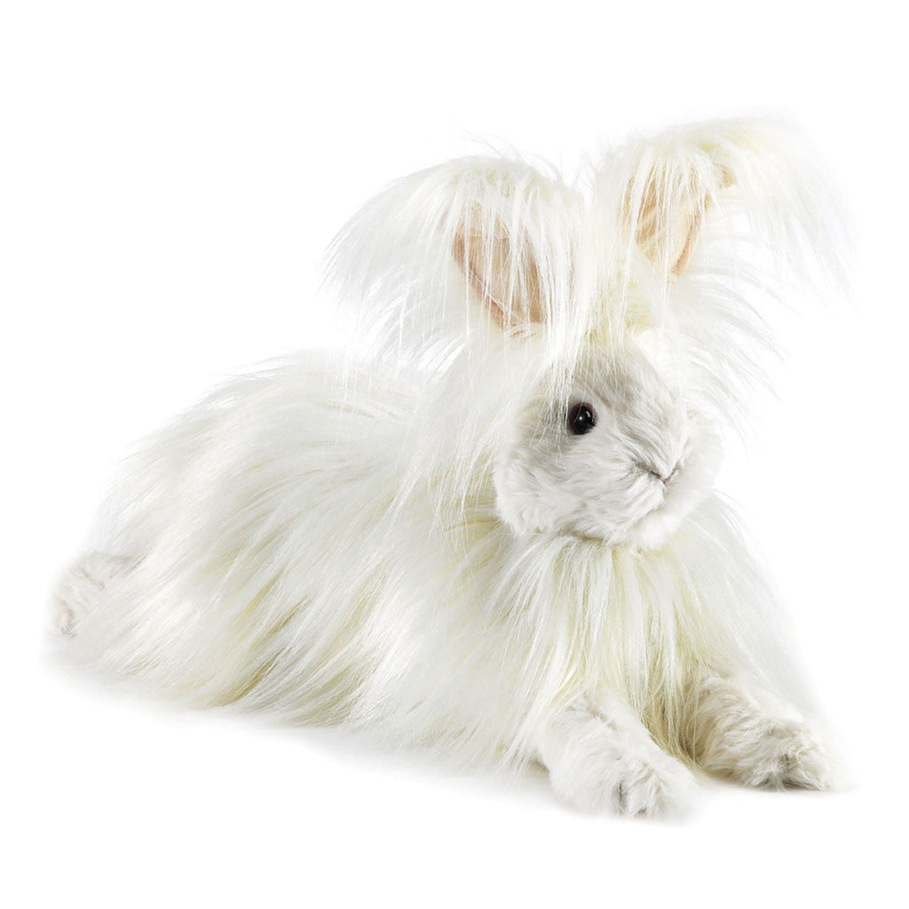 Folkmanis Large Angora Rabbit Hand Puppet (Pre-Order Yours Now) - Little Whispers