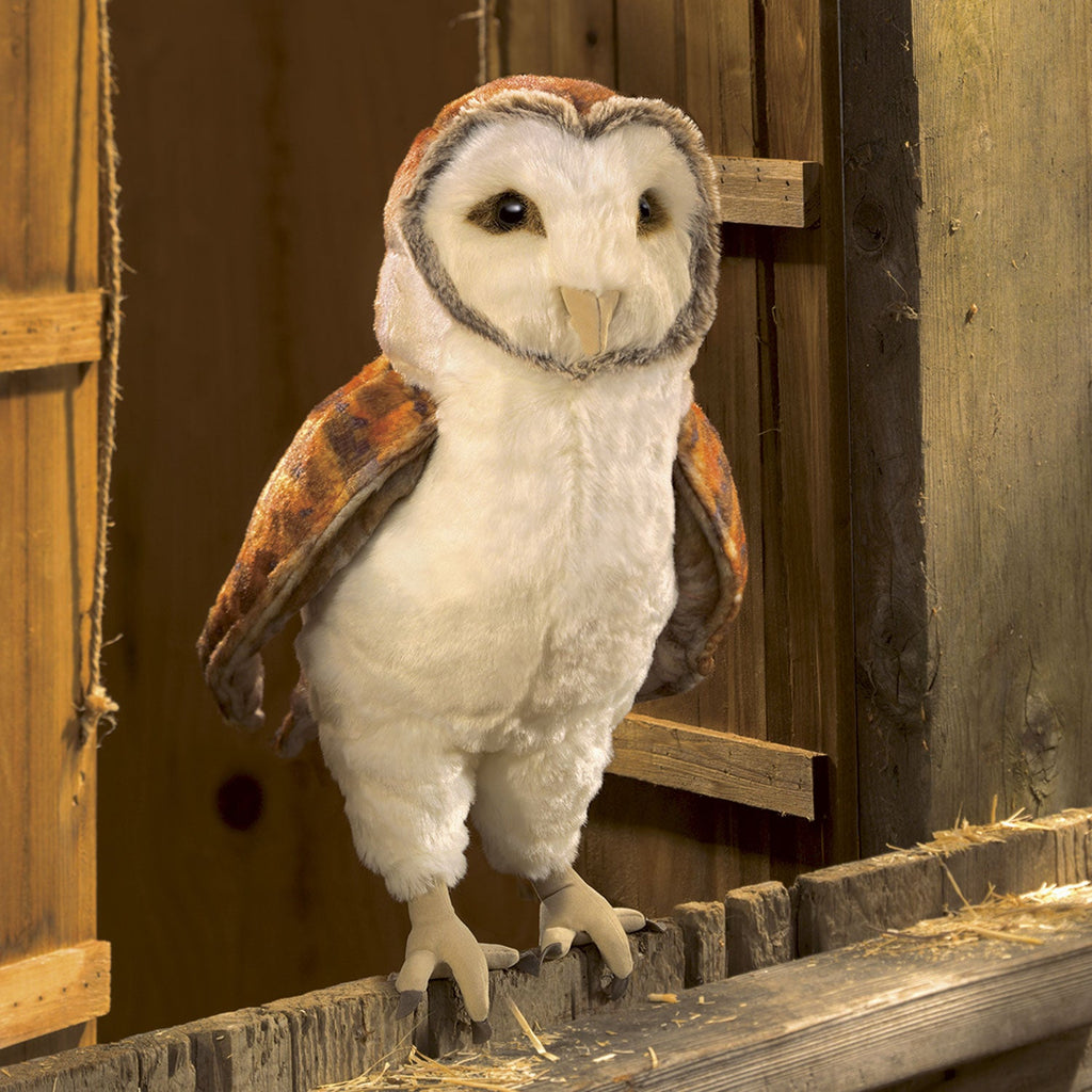 Folkmanis Large Barn Owl Hand Puppet (Pre-Order Yours Now) - Little Whispers