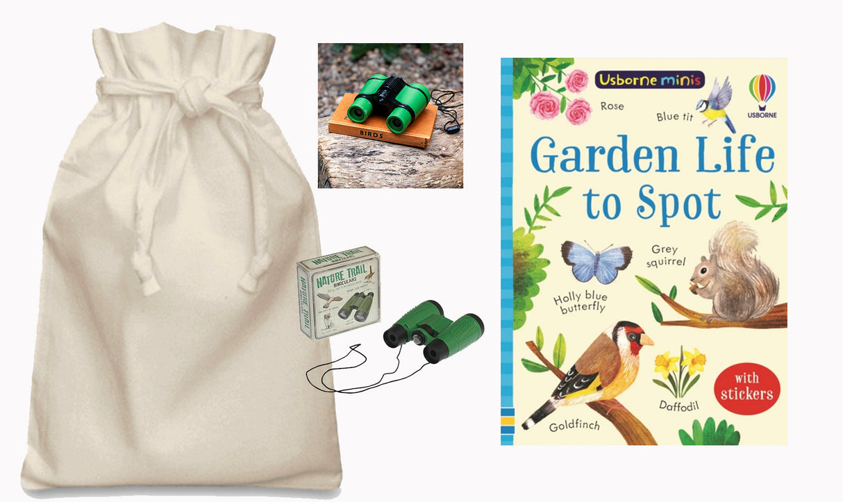 Garden Life to Spot Story Sack with Nature Trail Binoculars