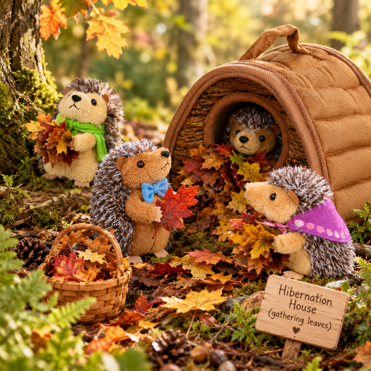 Hide-Away Puppets – Hibernation House Soft Toy & Puppets Set