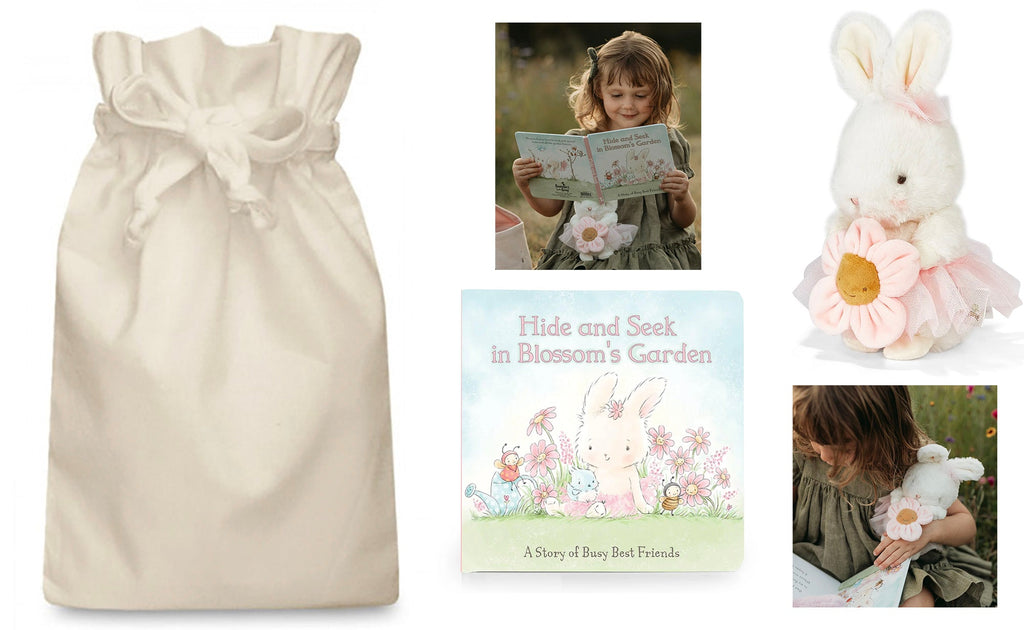 Hide and Seek Blossom Bunny Story Sack - Little Whispers