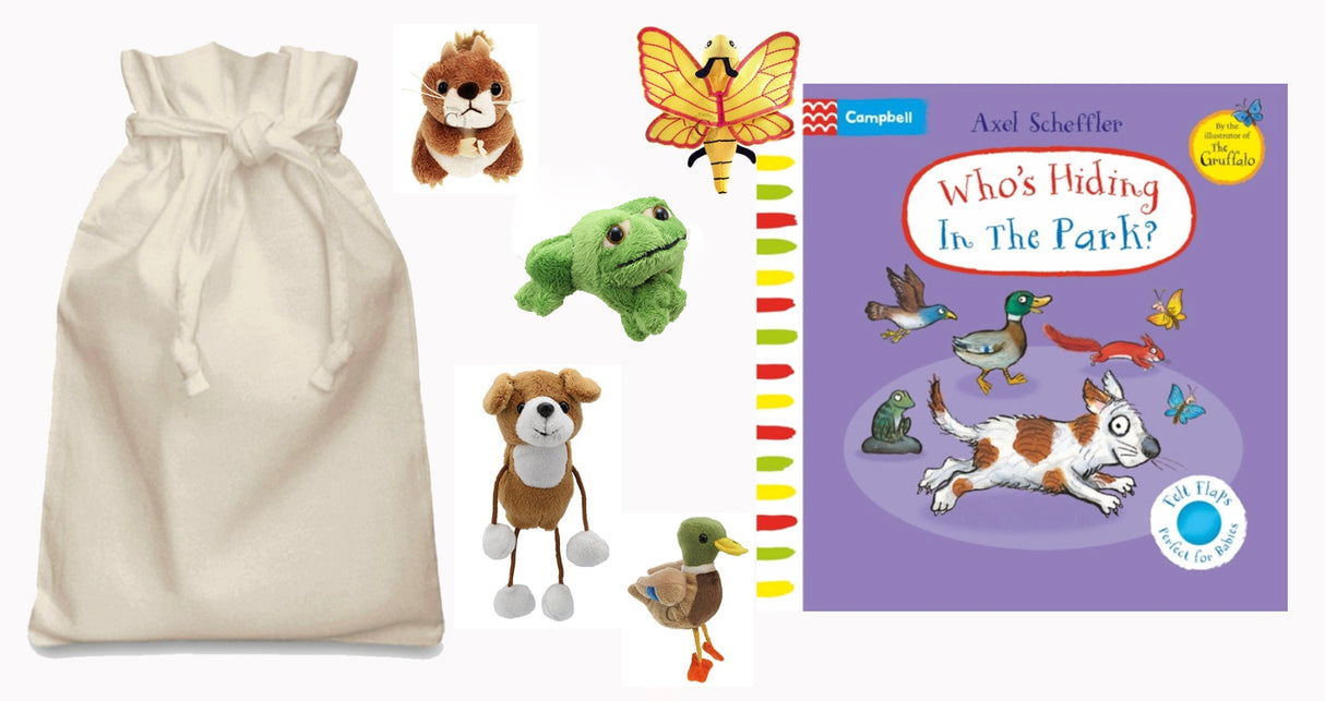 Who's Hiding in the Park Story Sack with Finger Puppets