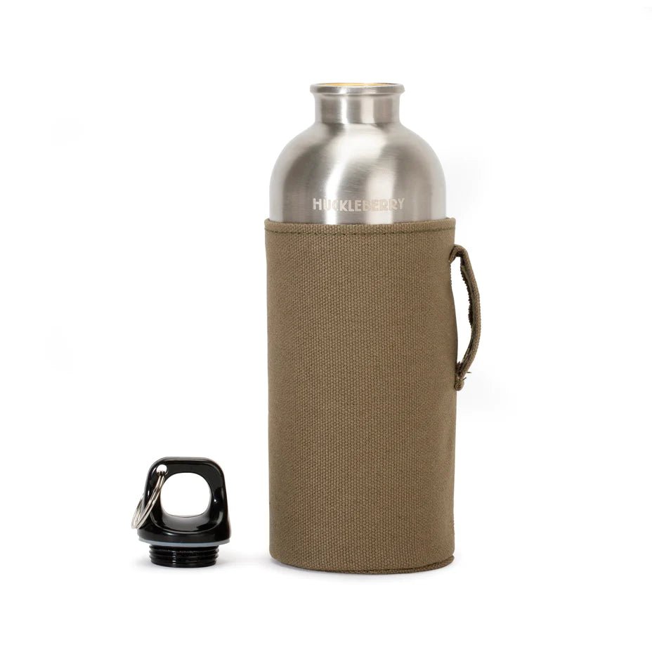 Huckleberry Stainless Steel Water Bottle with Belt Loop - Little Whispers