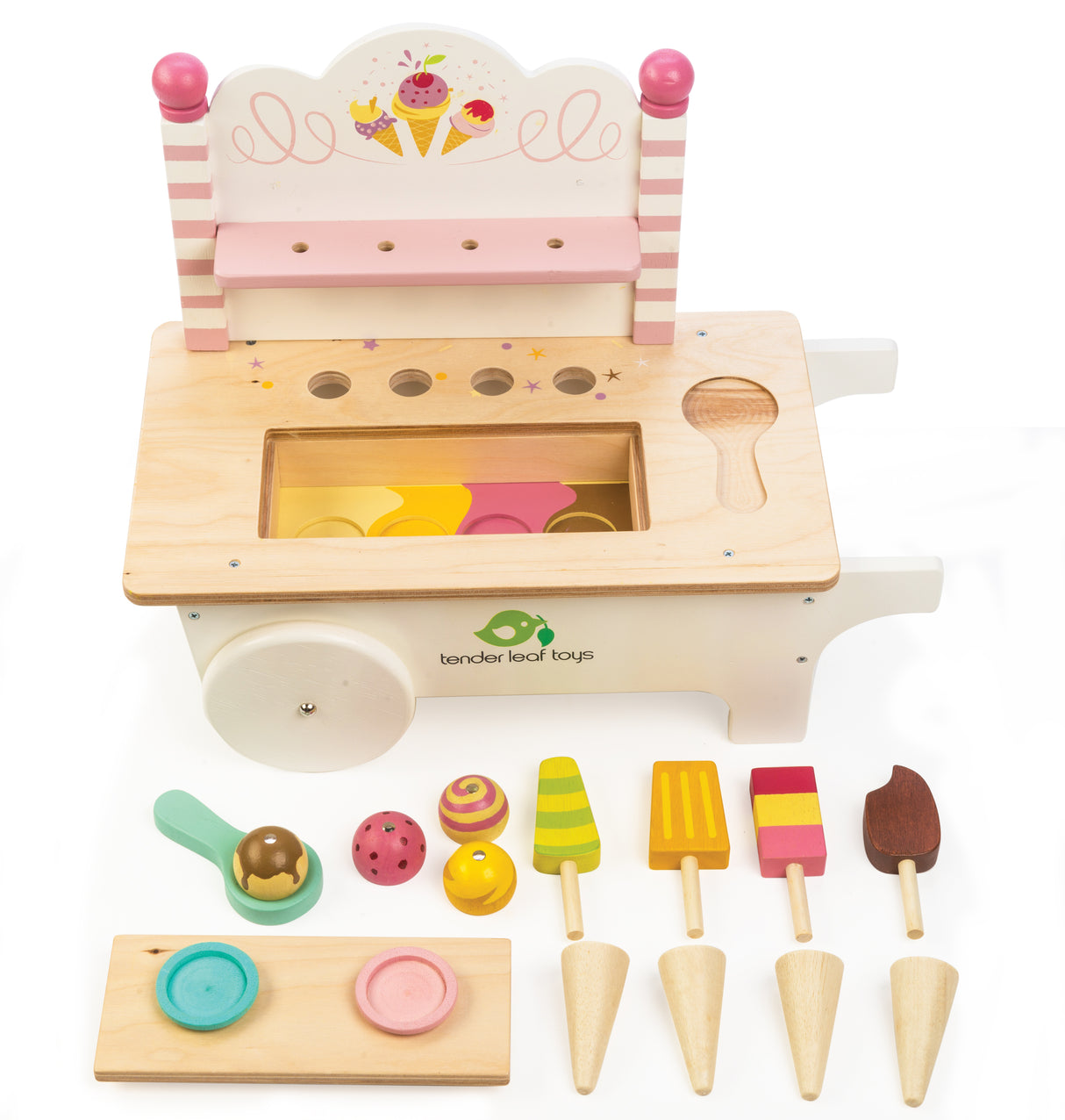 Tenderleaf Toys Ice Cream Cart Contents