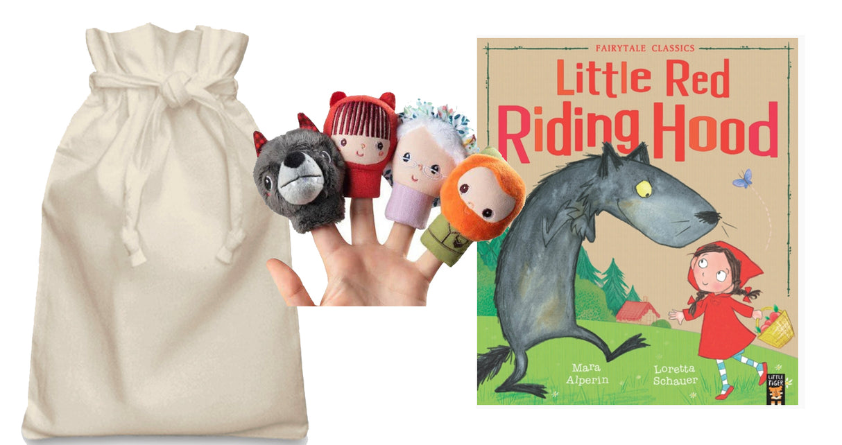 Little Red Riding Hood Story Sack with Finger Puppets