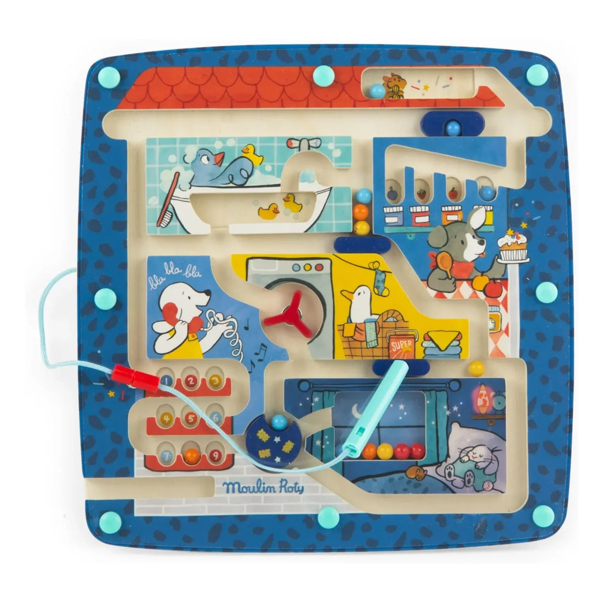 Magnetic maze Puce & Pilou