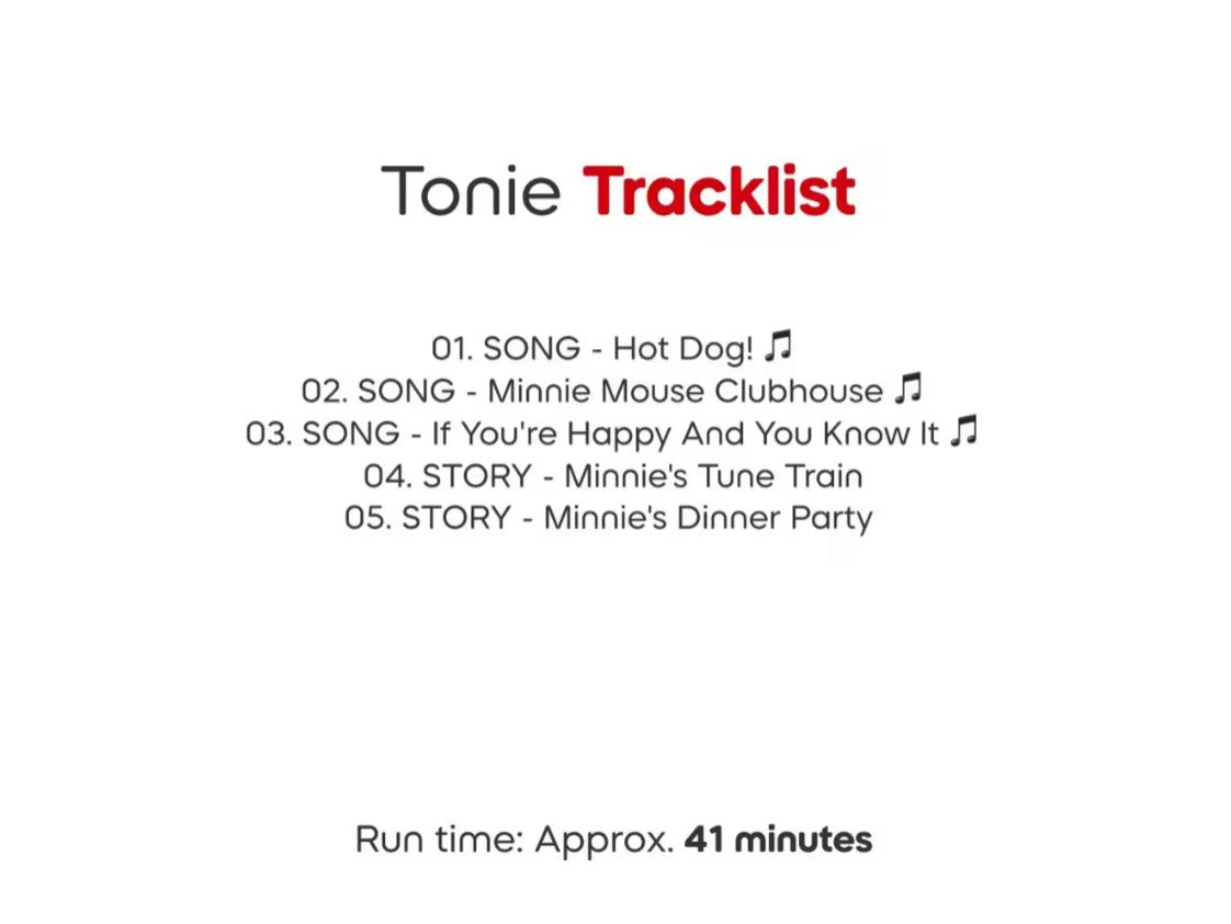 Tonies Disney Minnie Mouse Clubhouse
