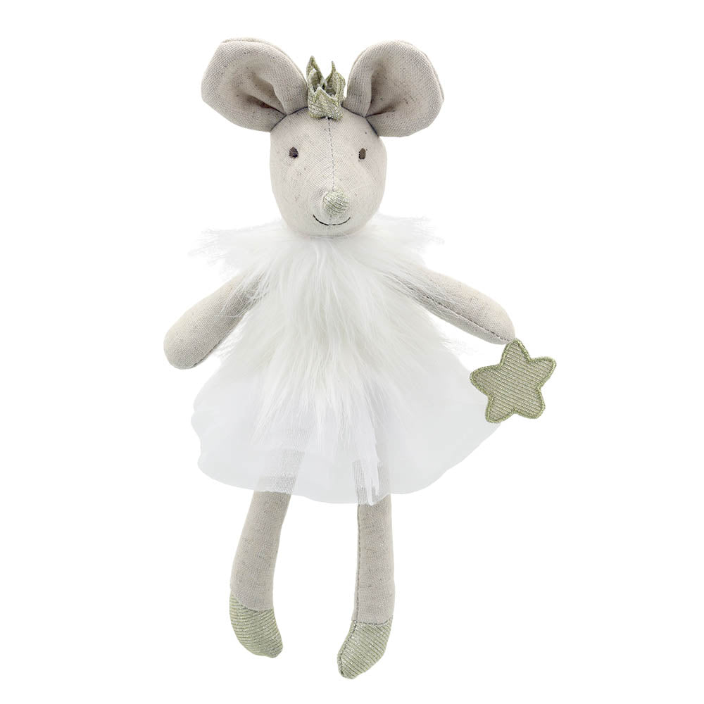 Puppet Company White Wilberry Ballerina Mouse - Little Whispers