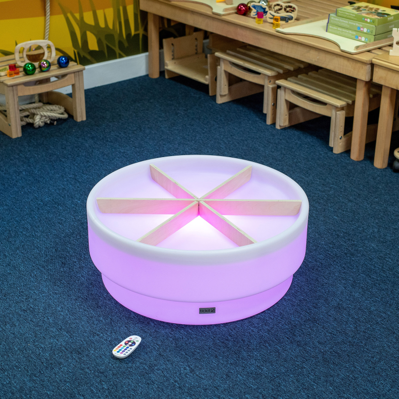 Discovery Glow Low Table + Wooden Dividers Set (Direct Shipping)