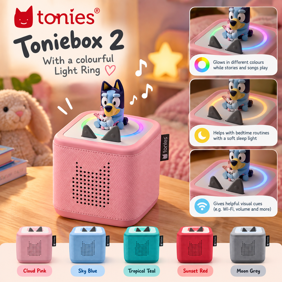 Toniebox 2 Starter Set with Bluey Tonie - PINK