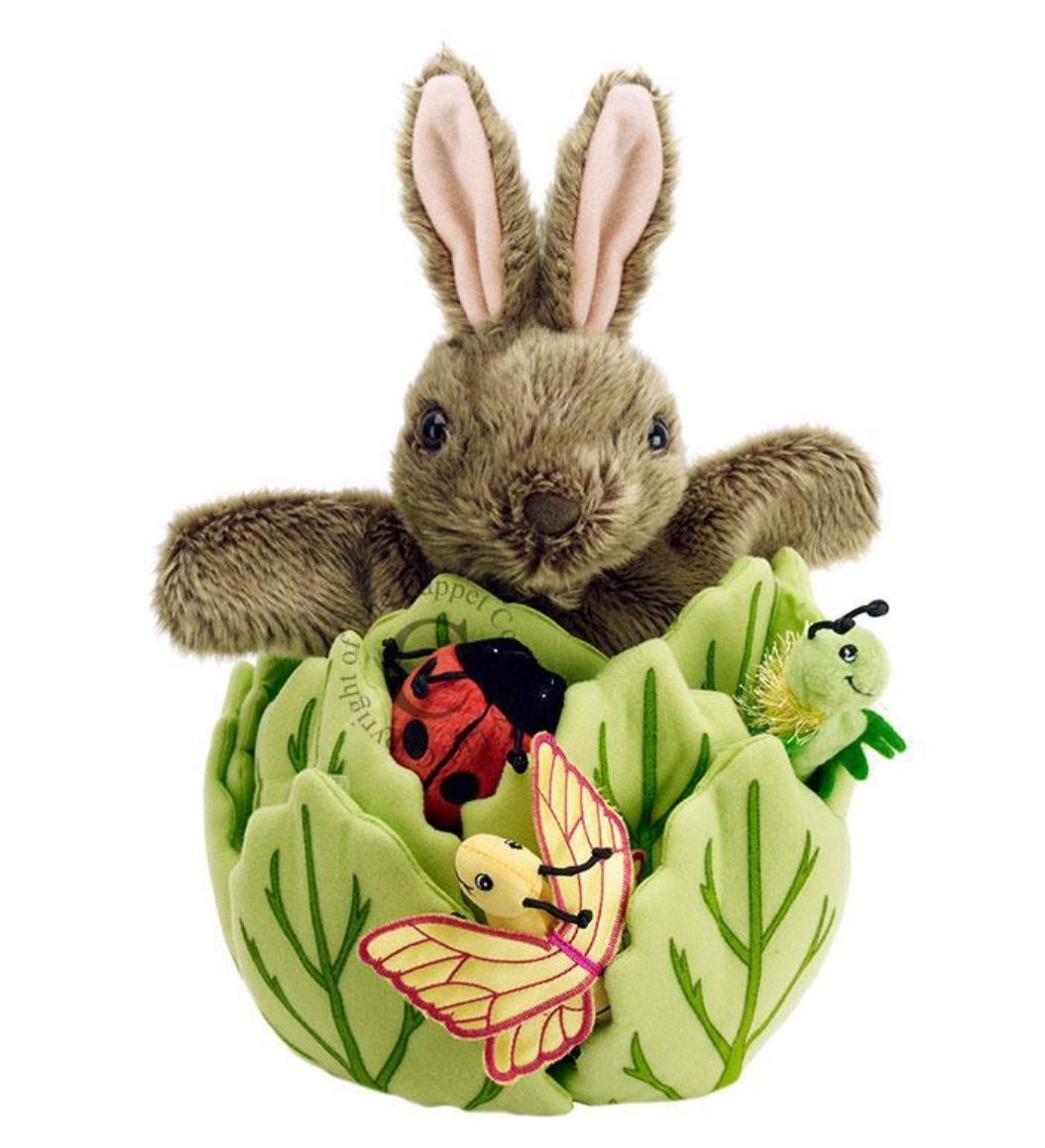 Are You There Little Bunny Story Sack with Puppet Company Rabbit - Little Whispers