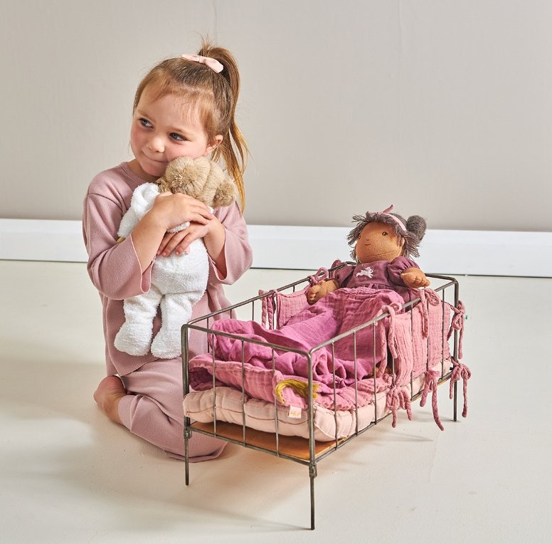 Tender Leaf Toys - Baby Lilli Doll in a Bunny Onesie - Little Whispers