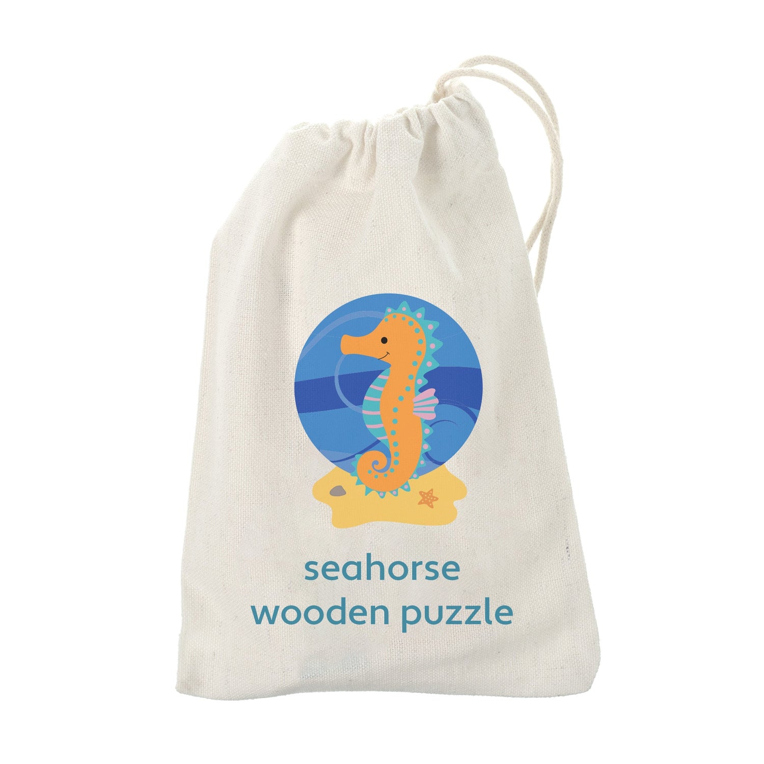 Orange Tree Wooden Seahorse Puzzle - Little Whispers