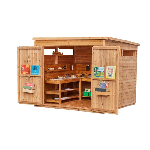 Cosy Workshop Cabin (H 1.9M) KS1 &KS2 52527 (Direct Shipping Item) - Little Whispers