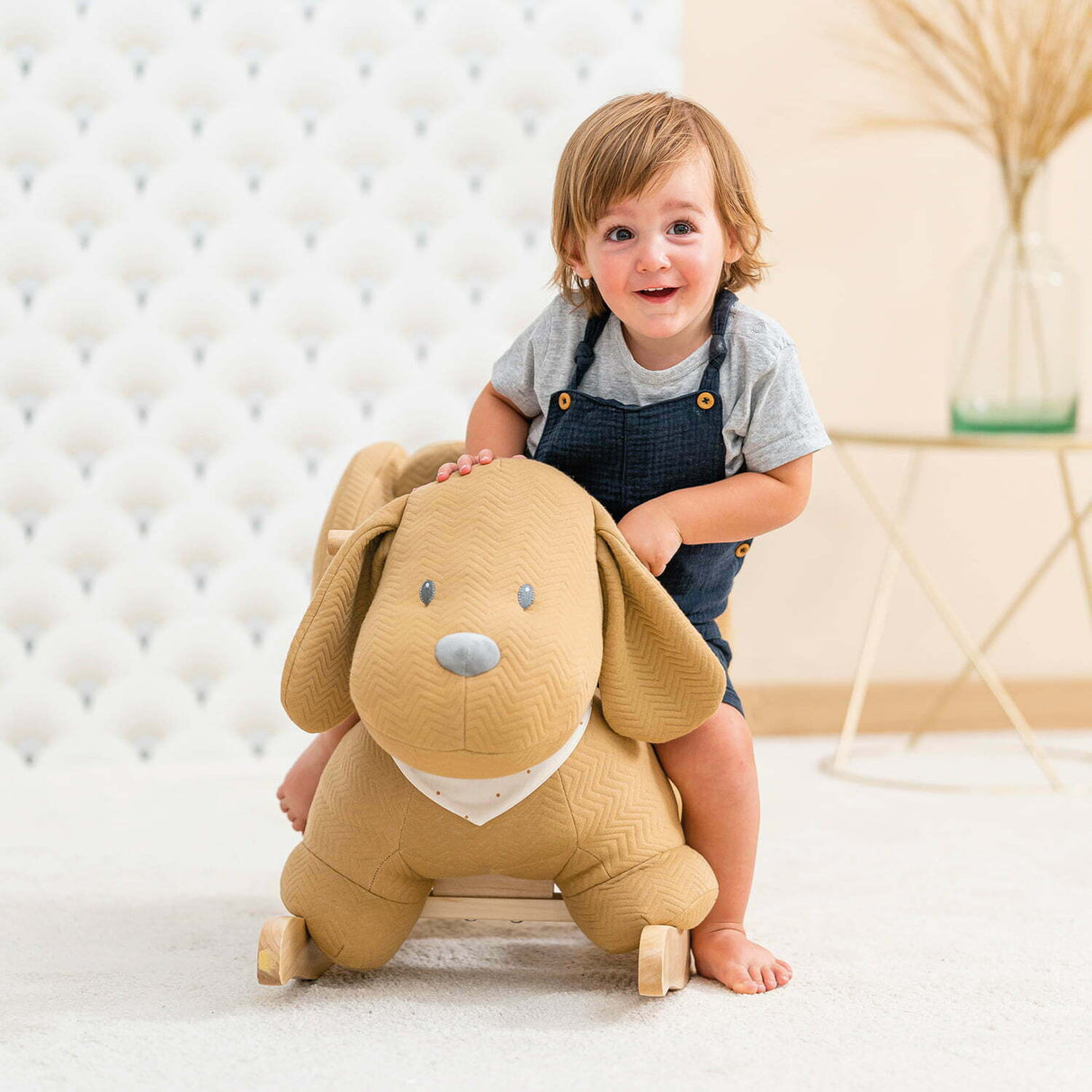 Nattou Rocker Charlie the Dog Caramel (Direct Shipping) - Little Whispers