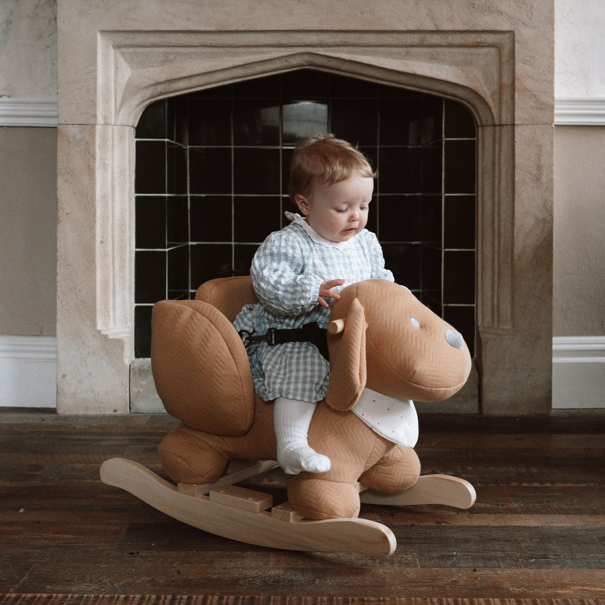 Nattou Rocker Charlie the Dog Caramel (Direct Shipping) - Little Whispers